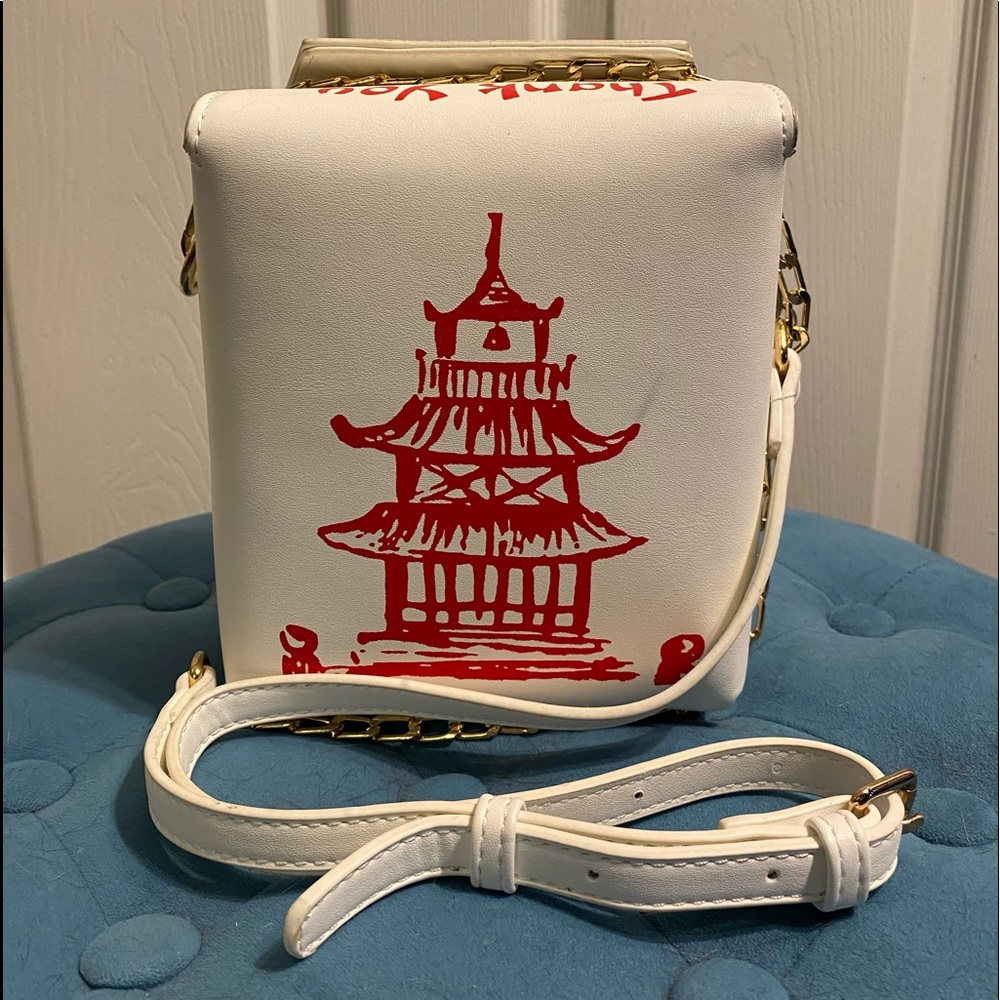 Chinese Takeout Box Style Crossbody Bag